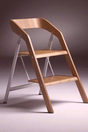 Stelmstrobina: drvene stepenice-transformatori iz Finske, složene aluminijske stolice-stolice