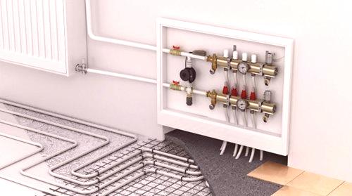 Подът на топлата вода от газовия котел в къщата: схемата на свързване в апартамента, недостатъците на дизайна с помпата, особено дървените греди