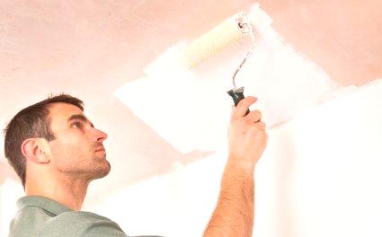 Kako barvati strop iz mavčnih plošč