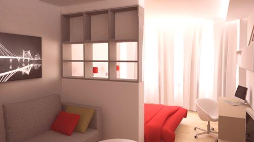 Дизайн на спалня-дневна 16 кв.м. м (44 снимки): интериорът на една стая е 16 квадрата, метри