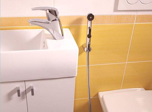 Славина за туш са хигијенским тушем је једноставна за инсталацију и једноставна за употребу