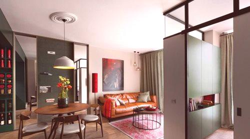 Дизайн на апартамента от 40 кв.м. m (70 снимки): модерни проекти - (Y) с зониране за стая на две нива от 40 квадратни метра