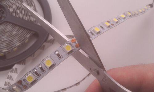 Kako pravilno odrezati LED trak?