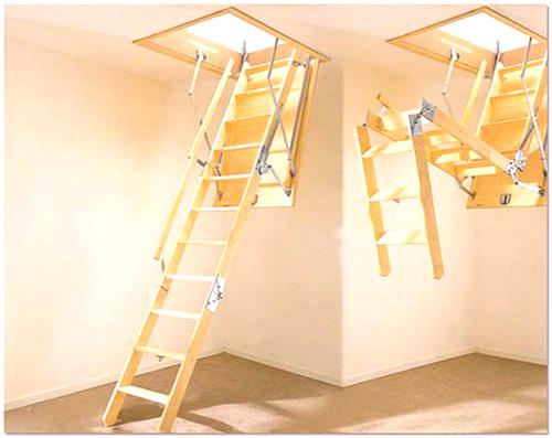 Извънбордова стълба в тавана: 6 предимства