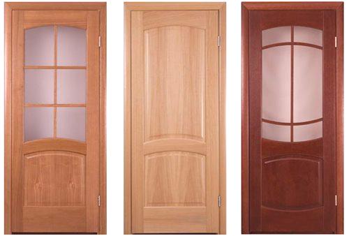 Дървени интериорни врати със стъкло за апартаменти, снимки в интериора