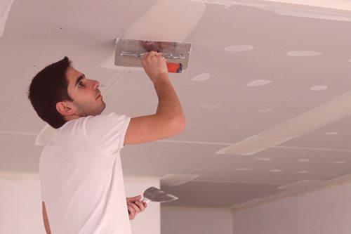 Как да сложим таван от гипсокартон за боядисване: видео и методи