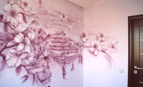 Художествено боядисване на стени в интериора