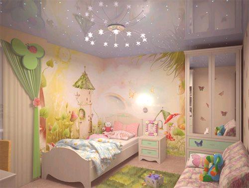 Как да декорирате таван в детска стая: 5 модерни начини