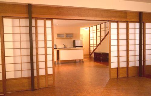 Vrata v japonskem slogu: notranjost, drsna-coupe, urejanje z lastnimi rokami, fotografija
