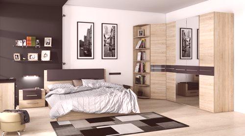 Спален комплект за малка спалня (45 снимки): как да настроите мебелите, настаняването