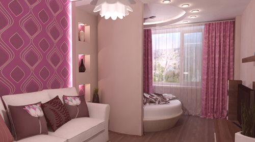 Oblikovanje spalnice-dnevna soba 18 kvadratnih. m (78 fotografij): ideje v notranjosti enosobnega stanovanja, ustvarjamo design projekt s kombiniranjem