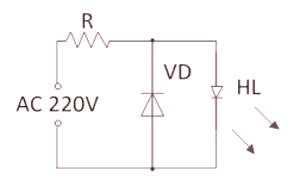 Indikator napetosti na LED diodah z lastnimi rokami: sheme z opisom
