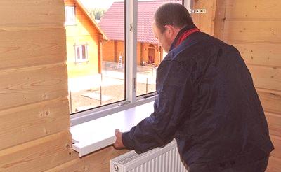 Монтаж на PVC дограма в дървена къща