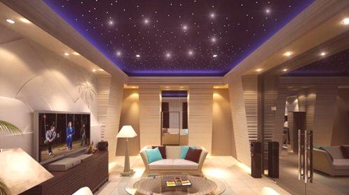 Осветление в хола (55 снимки): идеи с опънати тавани и без полилеи в стаята, как да поставите лампи и какво да изберете