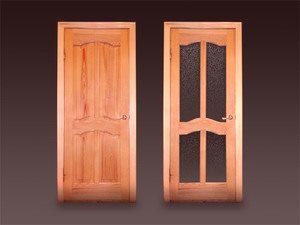 Дървени интериорни врати са изработени по поръчка