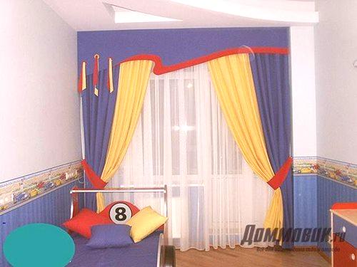Завеса в детската стая. Завеси в детската стая: снимки, стилове, избор на тъкани.