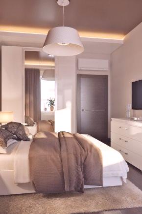 Dizajn spavaće sobe 8 m² m. (87 fotografija): unutrašnjost male uske prostorije od 4x2 metra s prozorom, opcije za planiranje u 