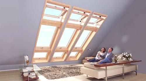 Strešna okna (110 fotografij): montaža in montaža okenskih konstrukcij Fakro in Velux, velikosti oken za podstrešje in balkon