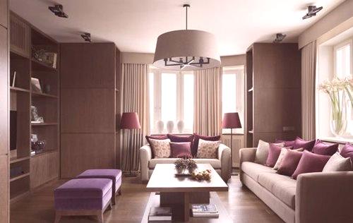 Интериорът на дневната е с площ 20 кв.м. в апартамента: снимки на страхотен дизайн